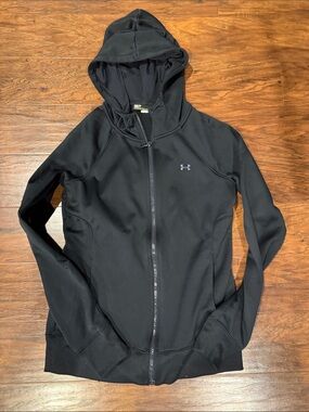 Under Armour Black Women's Full-Zip Hooded Performance Jacket